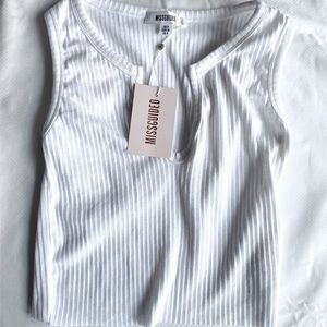 Missguided Notch Neck Crop Top